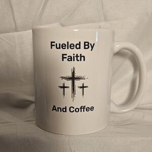 Fueled By Faith White Coffee Mug